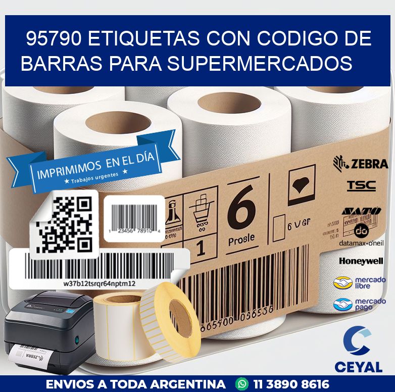 95790 ETIQUETAS CON CODIGO DE BARRAS PARA SUPERMERCADOS