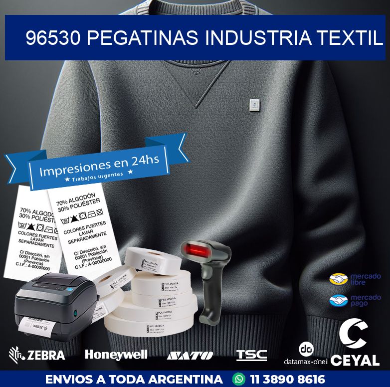 96530 PEGATINAS INDUSTRIA TEXTIL