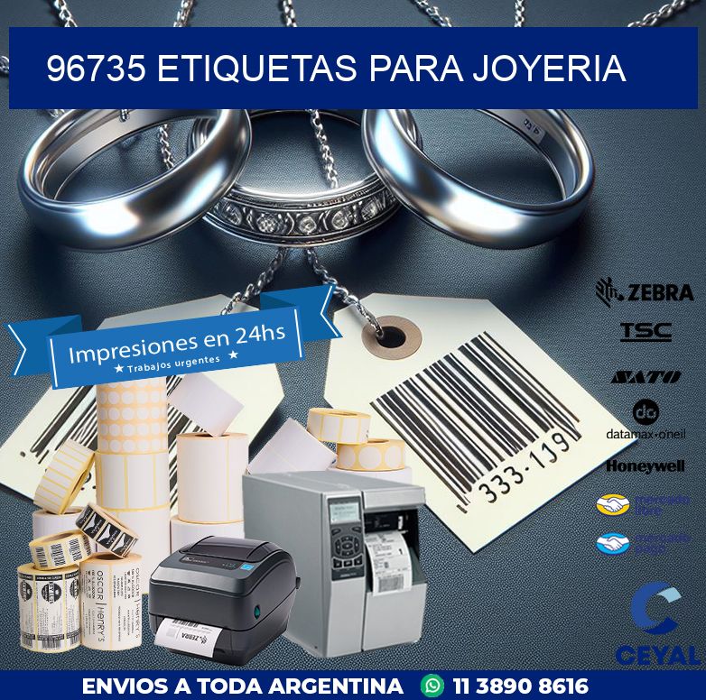96735 ETIQUETAS PARA JOYERIA