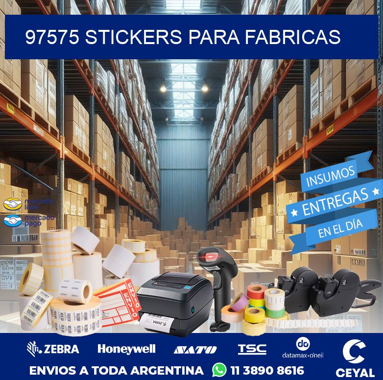 97575 STICKERS PARA FABRICAS