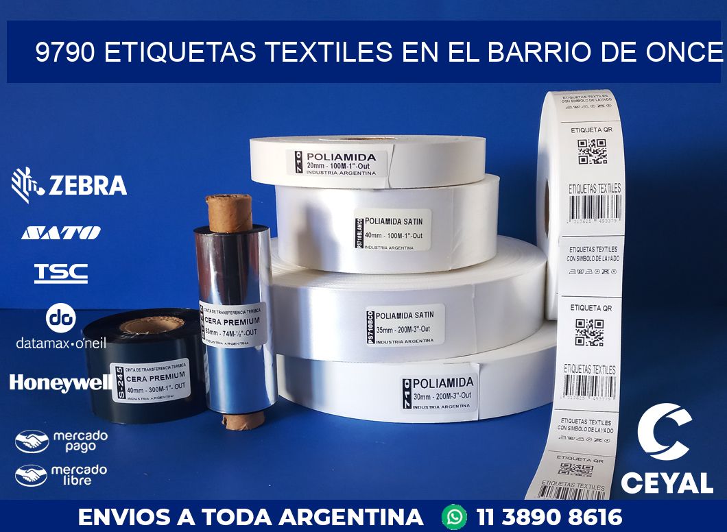 9790 ETIQUETAS TEXTILES EN EL BARRIO DE ONCE