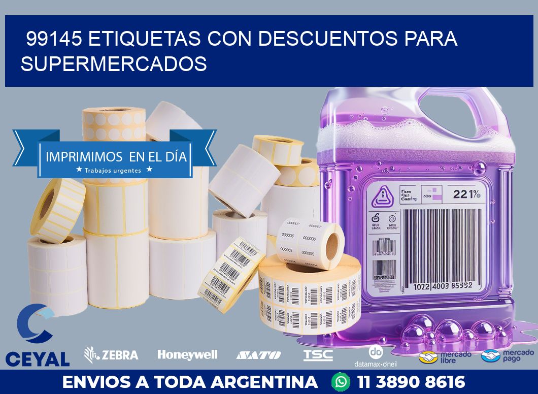 99145 ETIQUETAS CON DESCUENTOS PARA SUPERMERCADOS