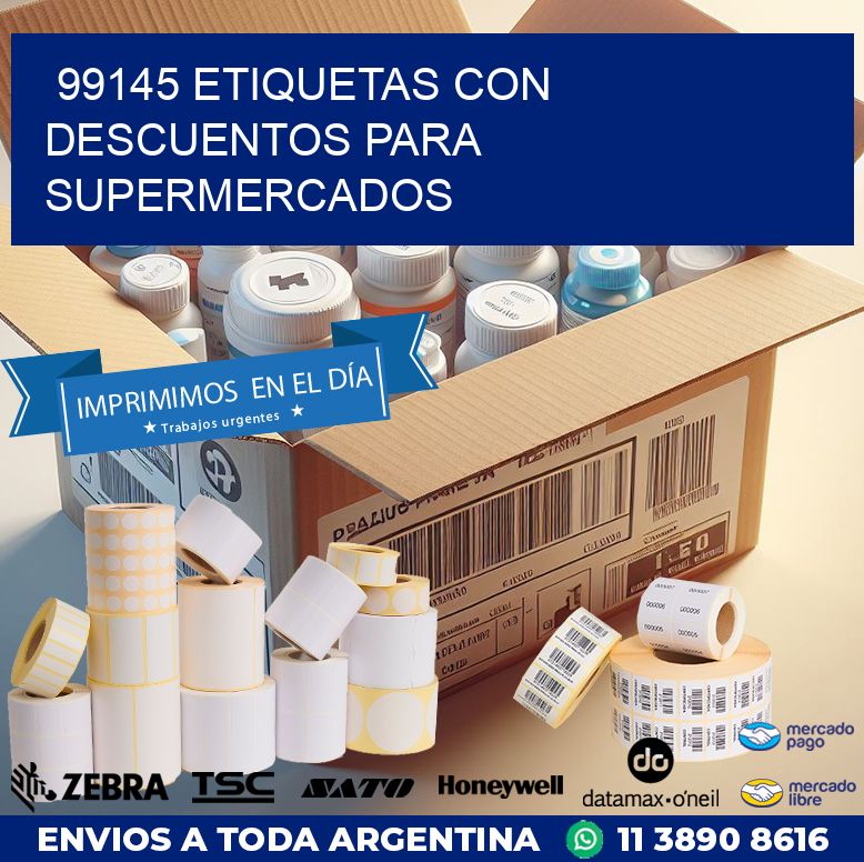 99145 ETIQUETAS CON DESCUENTOS PARA SUPERMERCADOS