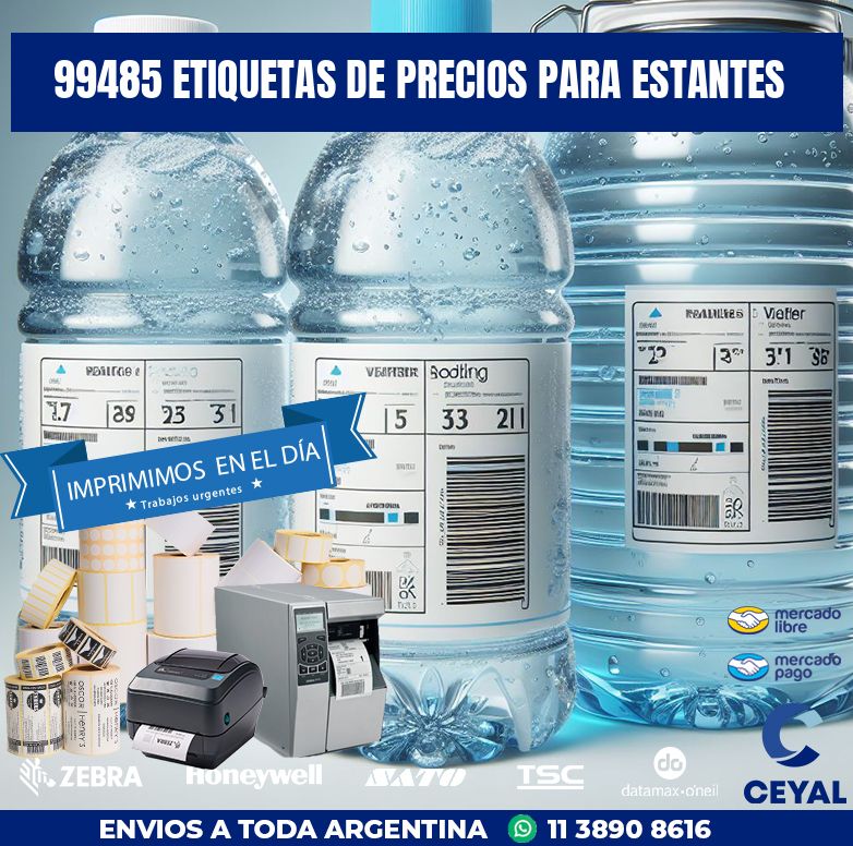 99485 ETIQUETAS DE PRECIOS PARA ESTANTES