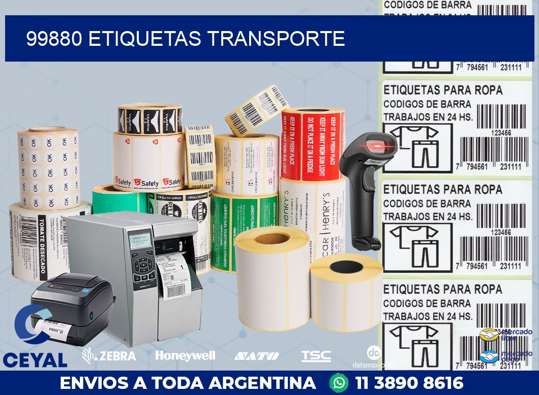 99880 ETIQUETAS TRANSPORTE