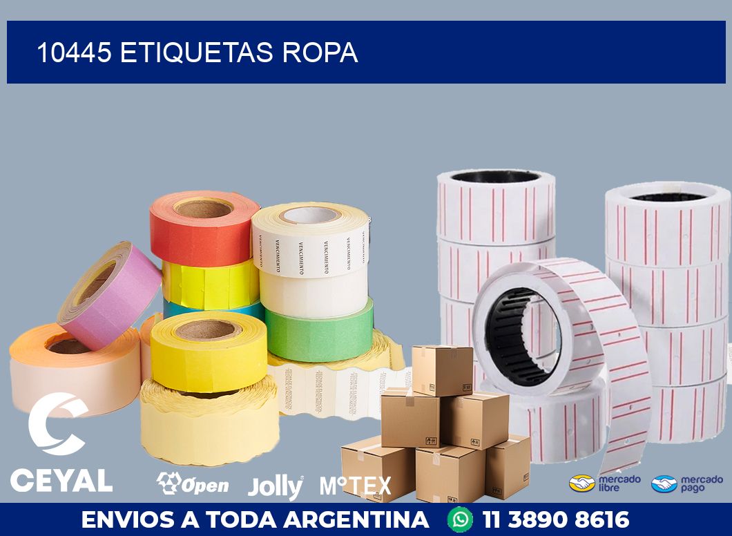 10445 ETIQUETAS ROPA