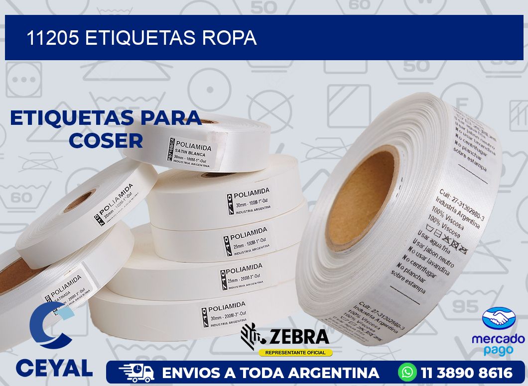 11205 ETIQUETAS ROPA