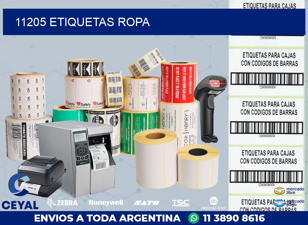 11205 ETIQUETAS ROPA