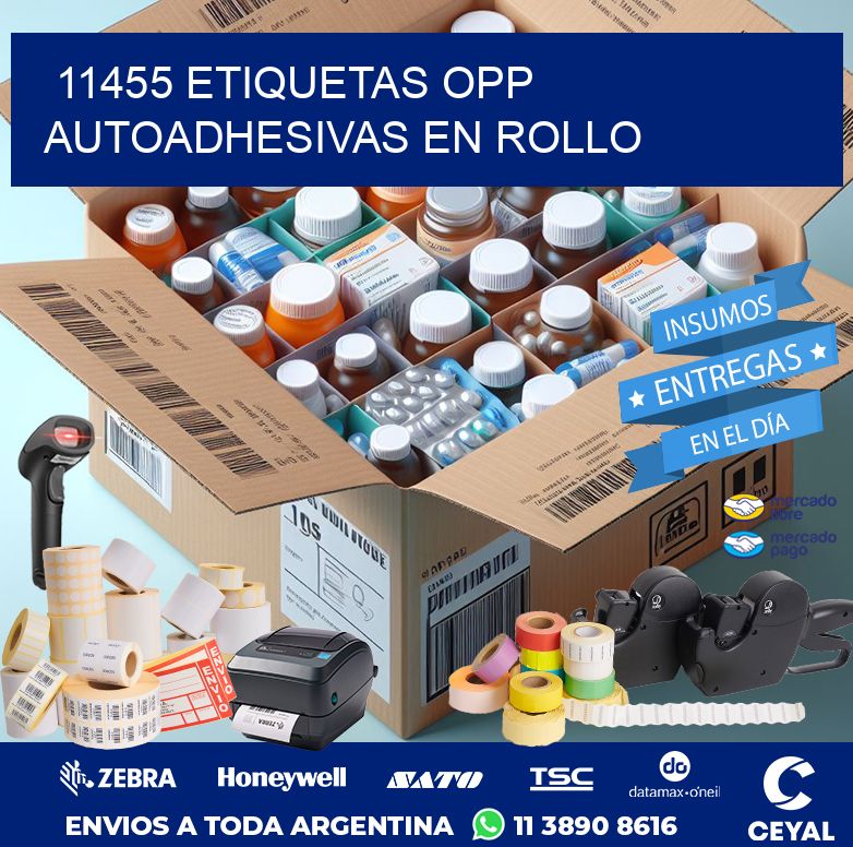 11455 ETIQUETAS OPP AUTOADHESIVAS EN ROLLO