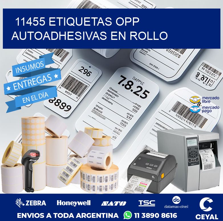 11455 ETIQUETAS OPP AUTOADHESIVAS EN ROLLO