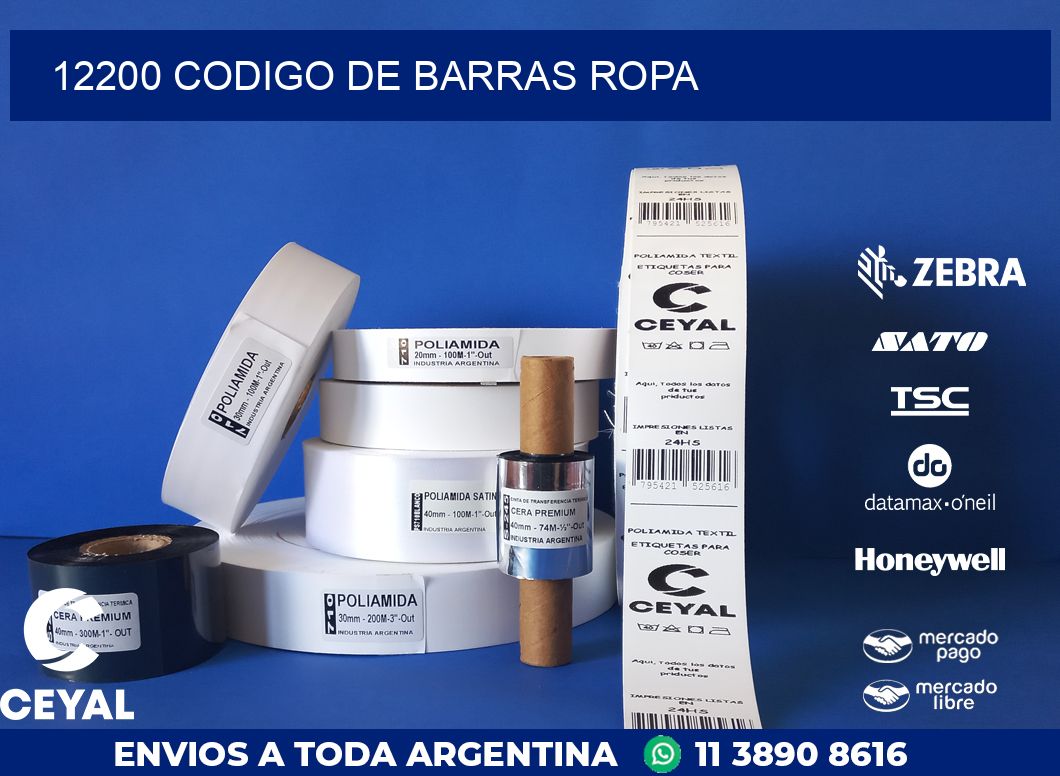 12200 CODIGO DE BARRAS ROPA