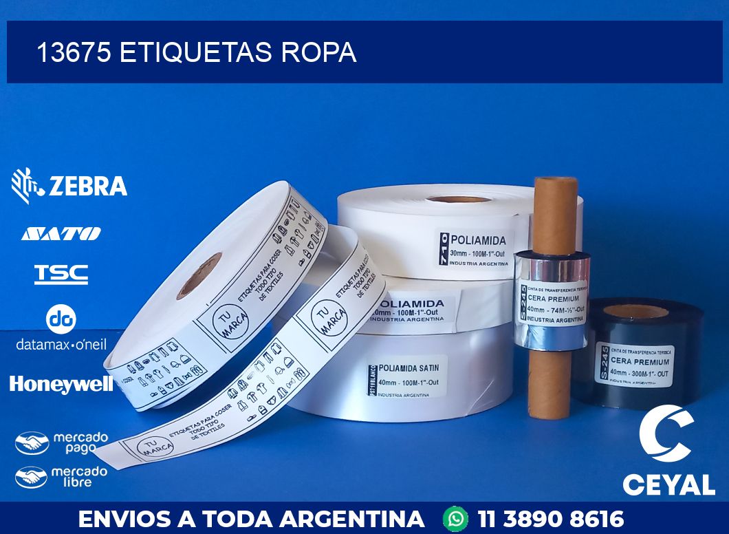 13675 ETIQUETAS ROPA