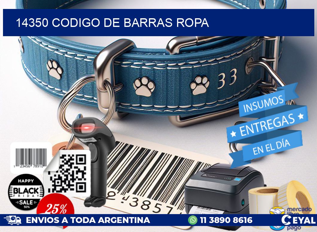 14350 CODIGO DE BARRAS ROPA
