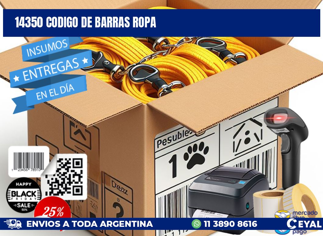 14350 CODIGO DE BARRAS ROPA