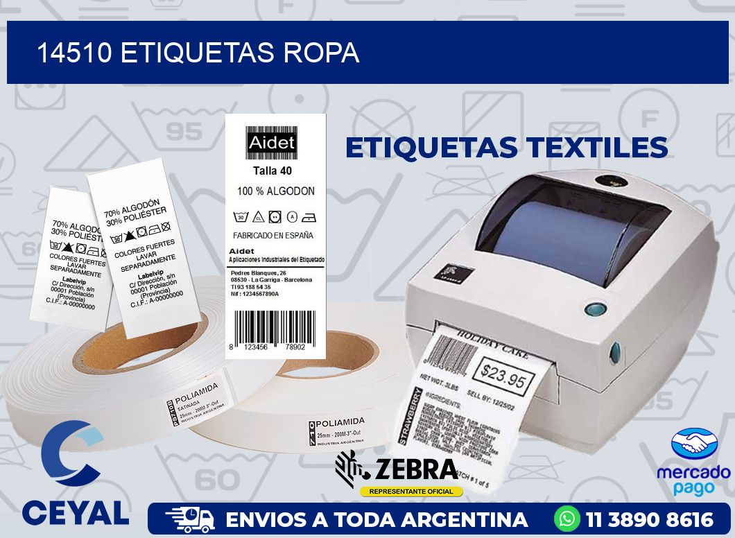 14510 ETIQUETAS ROPA