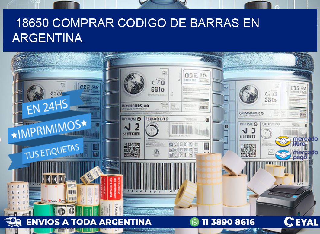 18650 Comprar Codigo de Barras en Argentina