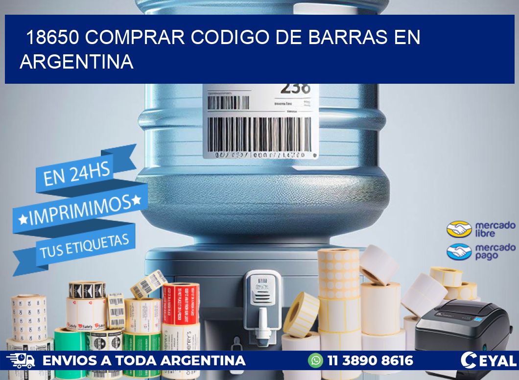 18650 Comprar Codigo de Barras en Argentina