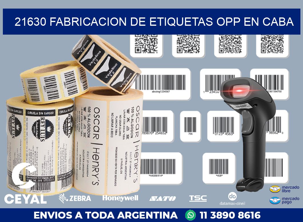 21630 FABRICACION DE ETIQUETAS OPP EN CABA