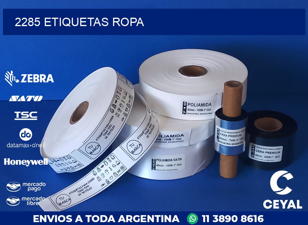 2285 ETIQUETAS ROPA