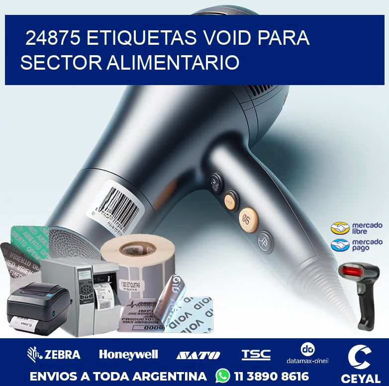 24875 ETIQUETAS VOID PARA SECTOR ALIMENTARIO