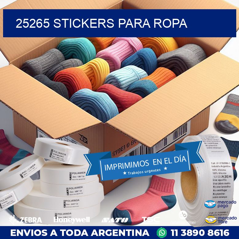 25265 STICKERS PARA ROPA