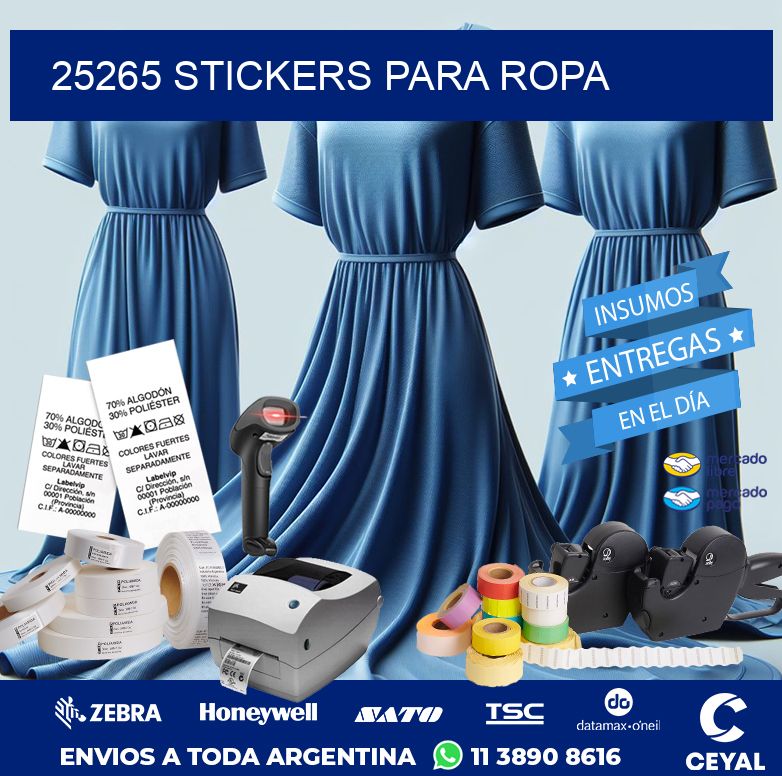 25265 STICKERS PARA ROPA