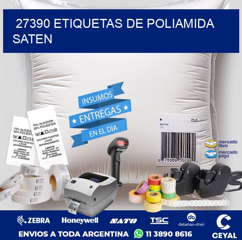 27390 ETIQUETAS DE POLIAMIDA SATEN