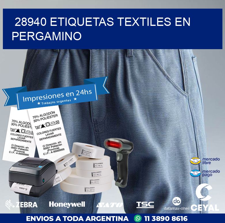 28940 ETIQUETAS TEXTILES EN PERGAMINO