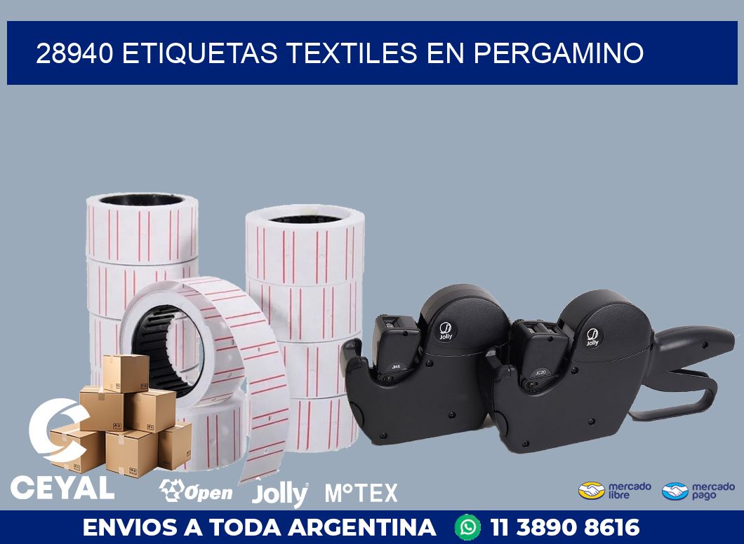 28940 ETIQUETAS TEXTILES EN PERGAMINO