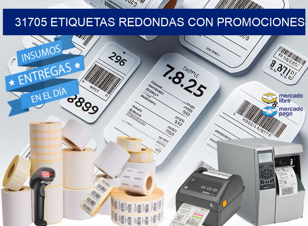31705 ETIQUETAS REDONDAS CON PROMOCIONES
