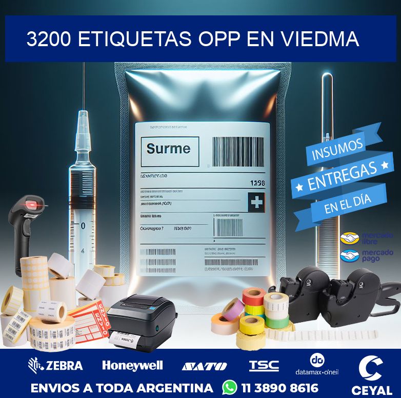 3200 ETIQUETAS OPP EN VIEDMA