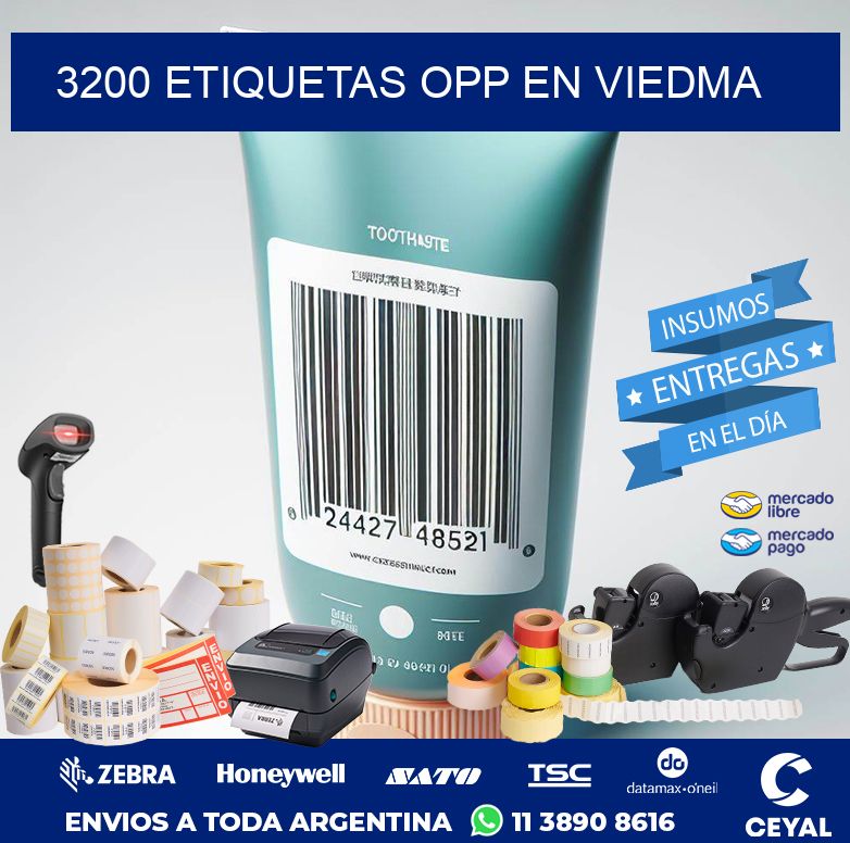 3200 ETIQUETAS OPP EN VIEDMA