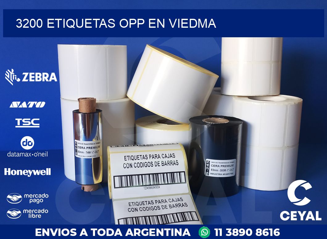 3200 ETIQUETAS OPP EN VIEDMA