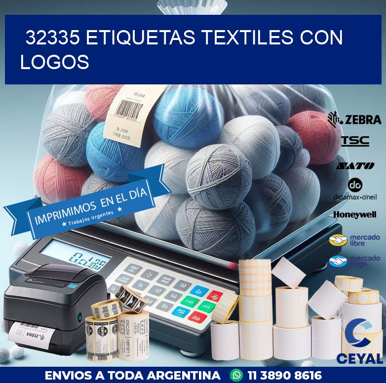 32335 ETIQUETAS TEXTILES CON LOGOS