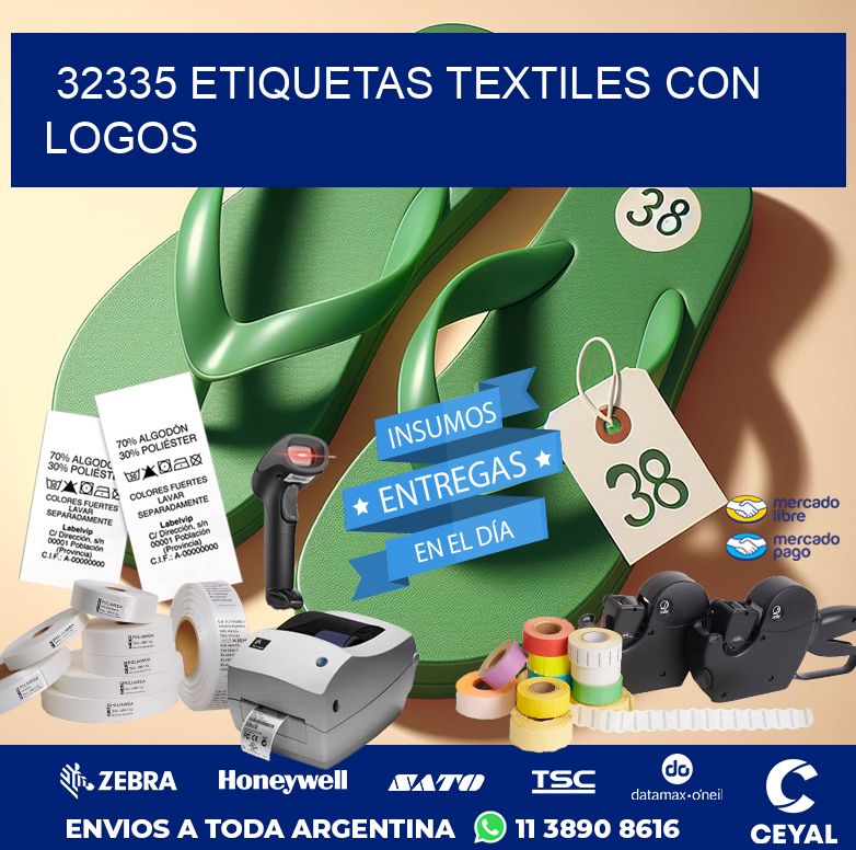 32335 ETIQUETAS TEXTILES CON LOGOS