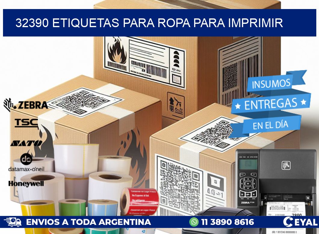 32390 ETIQUETAS PARA ROPA PARA IMPRIMIR
