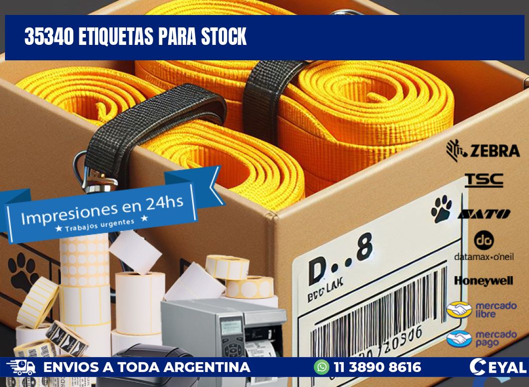 35340 ETIQUETAS PARA STOCK