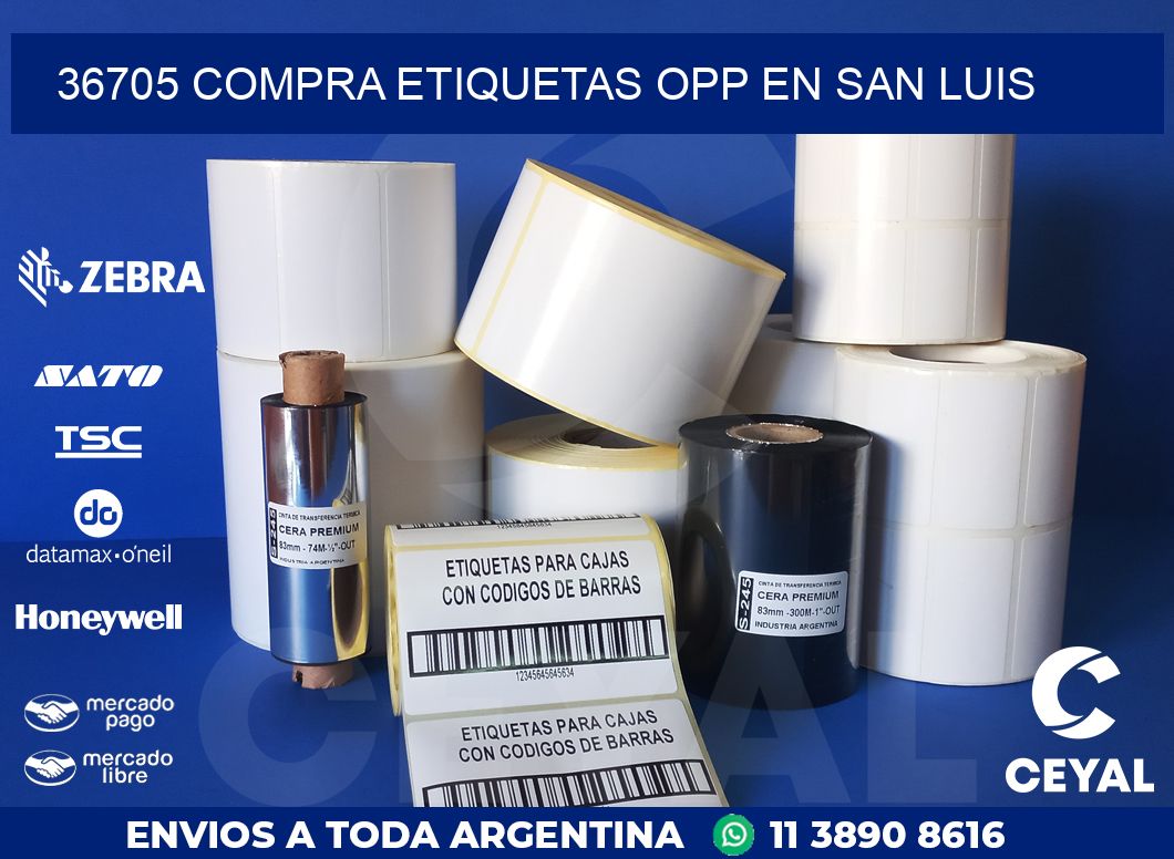 36705 COMPRA ETIQUETAS OPP EN SAN LUIS