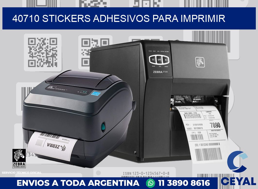 40710 stickers adhesivos para imprimir