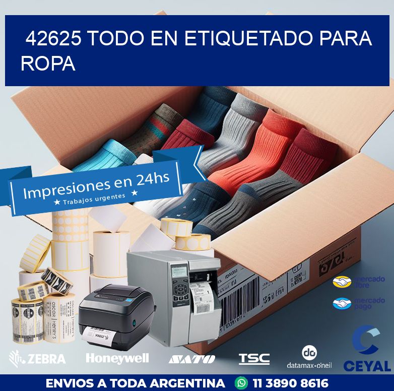 42625 TODO EN ETIQUETADO PARA ROPA