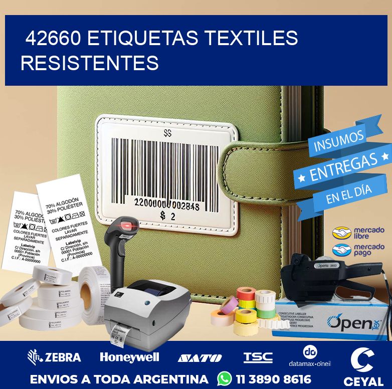 42660 ETIQUETAS TEXTILES RESISTENTES