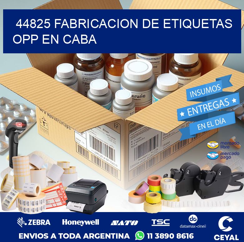 44825 FABRICACION DE ETIQUETAS OPP EN CABA