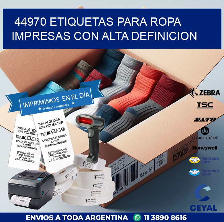 44970 ETIQUETAS PARA ROPA IMPRESAS CON ALTA DEFINICION