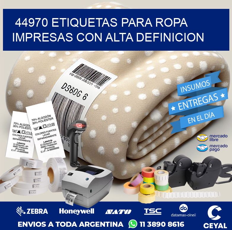 44970 ETIQUETAS PARA ROPA IMPRESAS CON ALTA DEFINICION