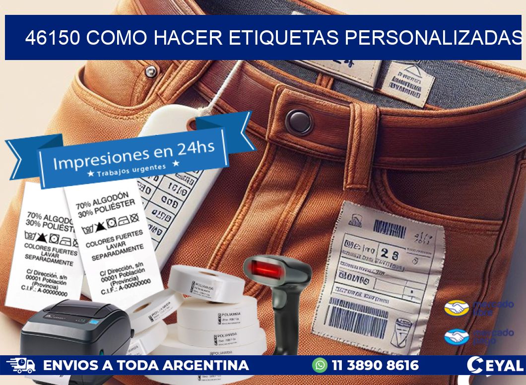 46150 como hacer etiquetas personalizadas