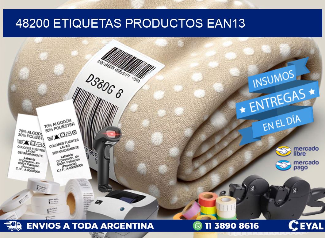 48200 Etiquetas productos ean13