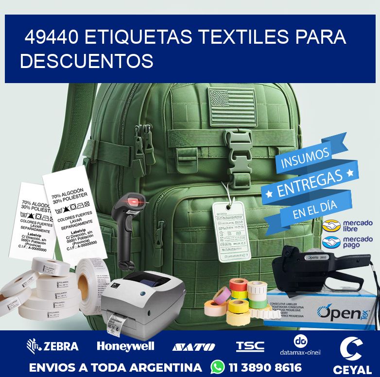 49440 ETIQUETAS TEXTILES PARA DESCUENTOS