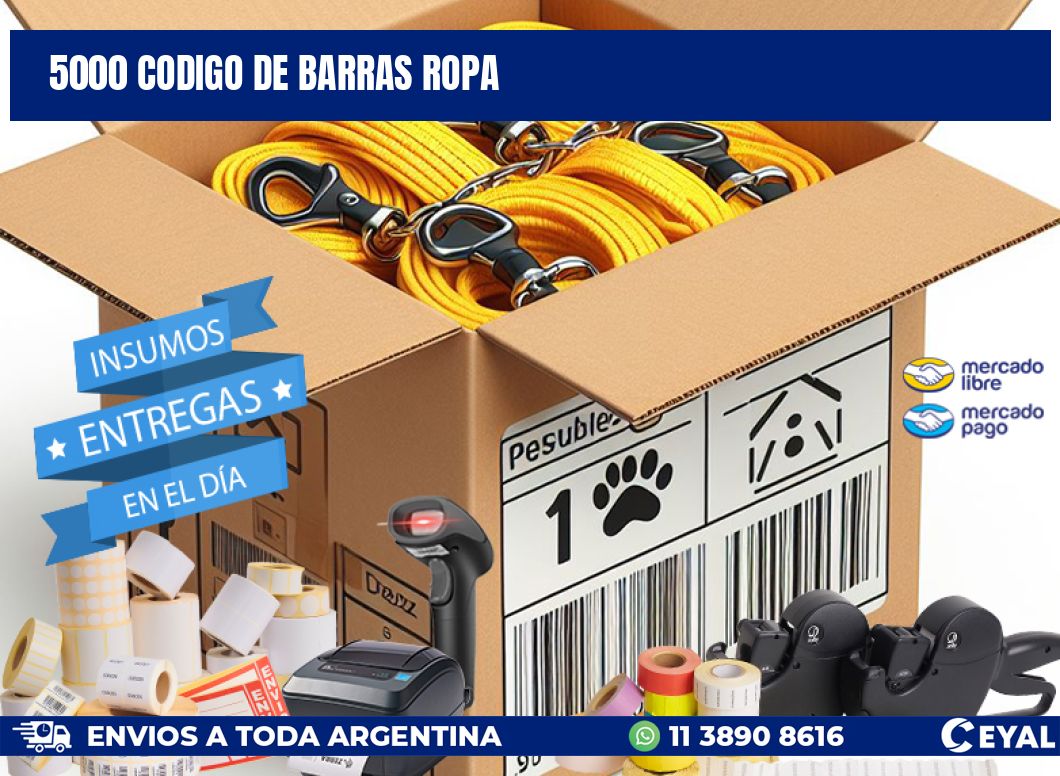 5000 CODIGO DE BARRAS ROPA