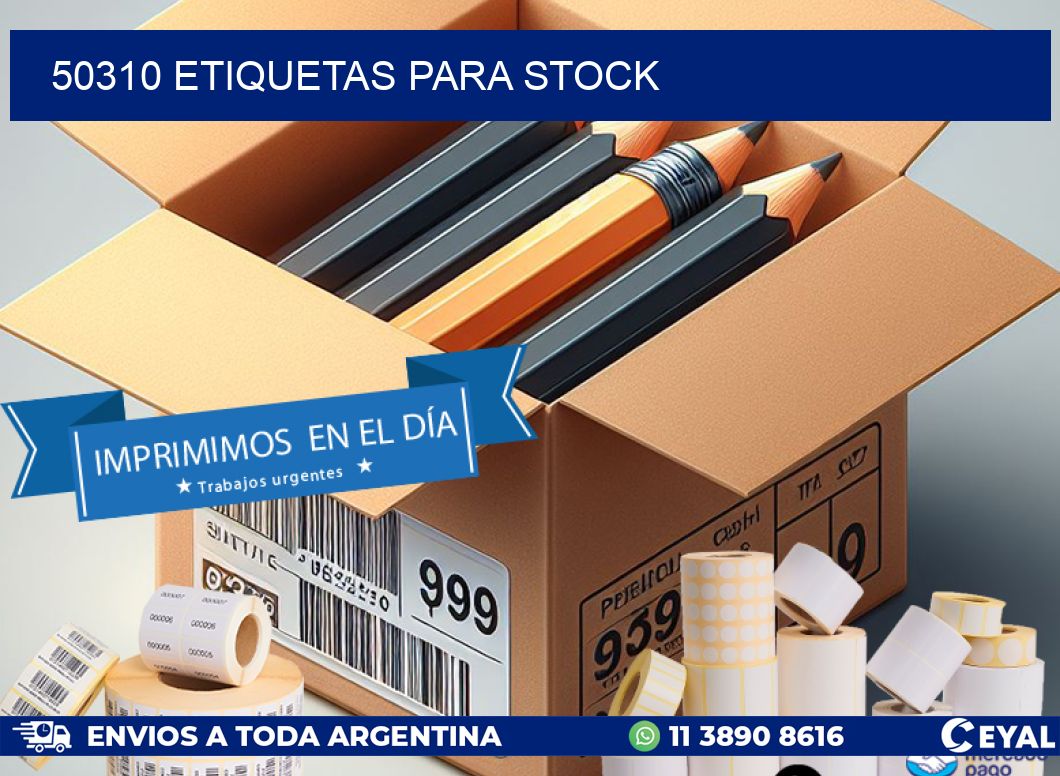 50310 ETIQUETAS PARA STOCK