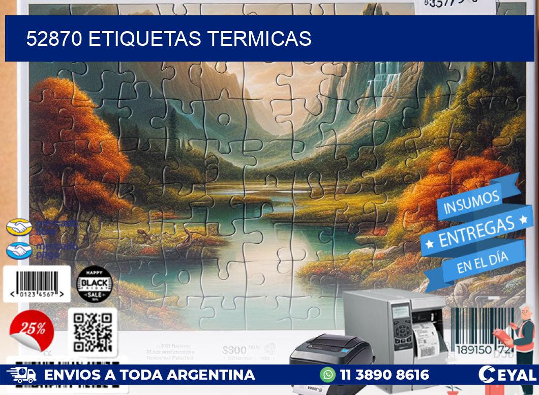 52870 ETIQUETAS TERMICAS